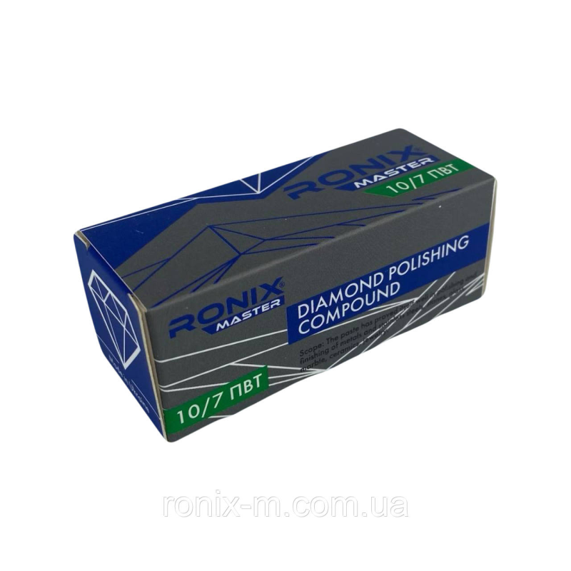 Тверда алмазна паста RONIX master 10/7 ПВТ (водозмивна) 65г Тверда алмазна паста RONIX master 10/7 ПВТ (водозмивна) 65г