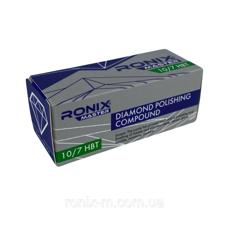 Тверда алмазна паста RONIX master 10/7 НВТ (водозмивна) 65г Тверда алмазна паста RONIX master 10/7 НВТ (водозмивна) 65г