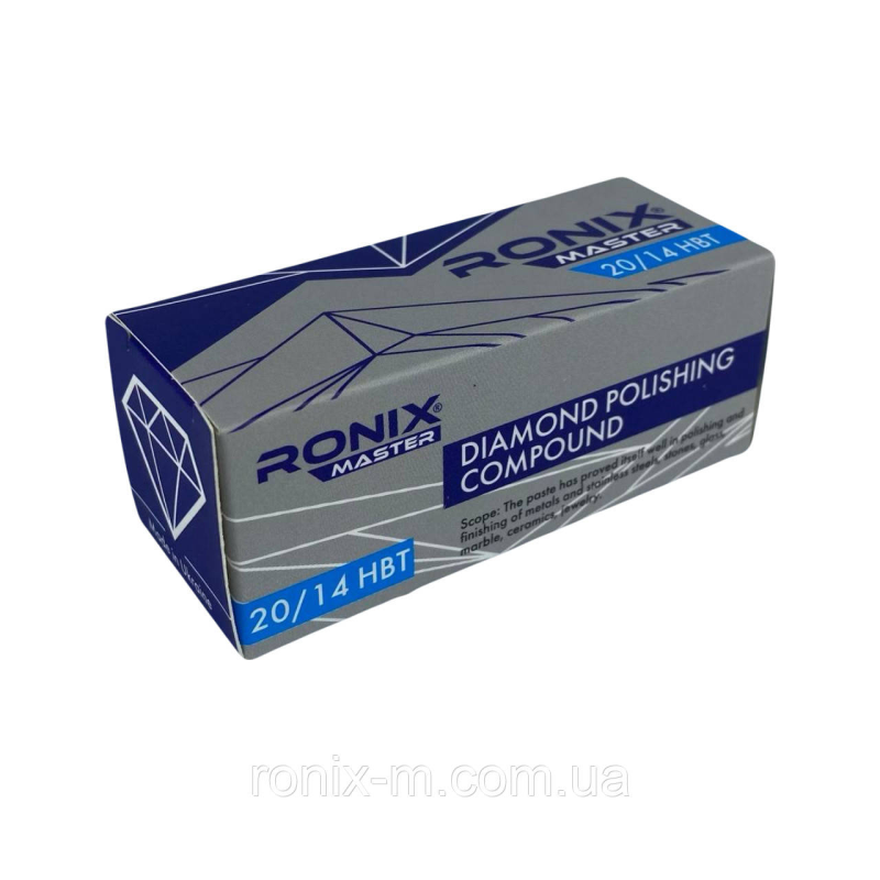 Тверда алмазна паста RONIX master 20/14 НВТ (водозмивна) 65г Тверда алмазна паста RONIX master 20/14 НВТ (водозмивна) 65г