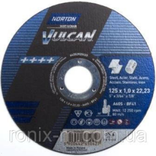 Круг відрізний Norton Vulkan Ø 230x3x22.23 INOX