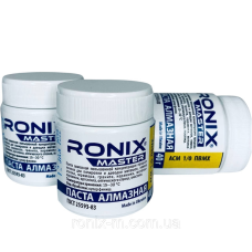 Алмазна паста для каменю та скла АСМ зерно 1/0 ПВМХ (жовта) 40 грамів RONIX master