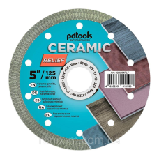 Диск алмазний відрізний для плитки 1A1R RELIEF 125х1.4х10х22.2