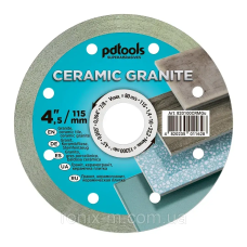 Диск алмазний відрізний CERAMICS GRANITE за плиткою 115х1.4х10х22.2