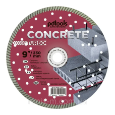 Круг алмазний вiдрiзний 1A1R CONCRETE TURBO для армованого бетону 230