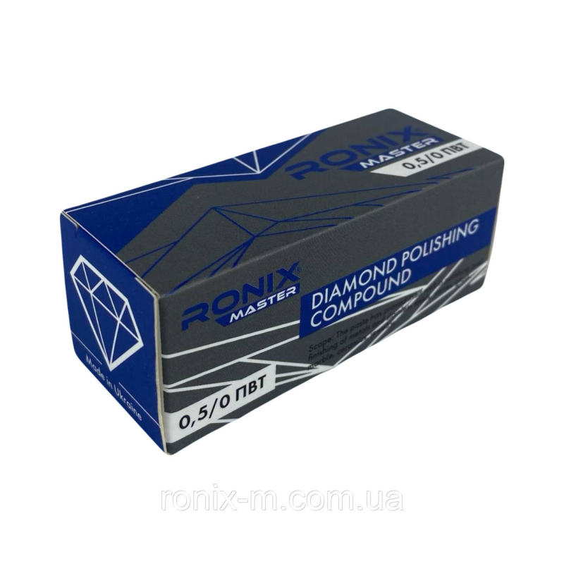 Тверда алмазна паста RONIX master 0,5/0 ПВТ (водосмивна) 65 г Тверда алмазна паста RONIX master 0,5/0 ПВТ (водосмивна) 65 г